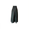 High split irregular leather skirt