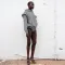 Hip wrap shorts hooded sweater casual suit