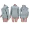 Hip wrap shorts hooded sweater casual suit