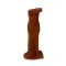 Slightly shouldered flat neck silk glossy dress
