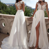 Sexy Lace Split Evening Dress