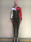 Fashion patchwork casual sports suit