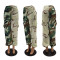 Two color camouflage large pocket casual pants