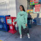 Oversize fashionable casual printing sports suit