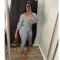 Personalized zipper anti pilling sweater set of two