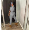 Personalized zipper anti pilling sweater set of two