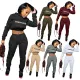 Two piece hoodie suit with letter printing HODDIE