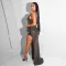 Sexy v-neck perspective slim fitting hot drill dress