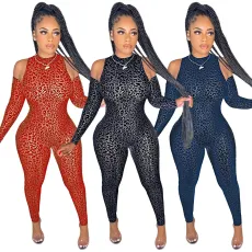 Mesh perspective sexy jumpsuit