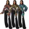 Sexy fashion printed round neck jumpsuit
