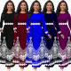 Sexy Fashion Digital Print Long Sleeve Dress