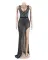 Sexy v-neck perspective slim fitting hot drill dress