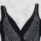 Sexy v-neck perspective slim fitting hot drill dress