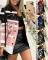 Long sleeve printed coat