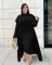 Oversize fashionable loose long cardigan suit