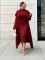 Oversize fashionable loose long cardigan suit