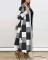 Fashionable printed long sleeve patchwork coat for women in stock