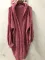 Hooded cardigan sweater fried dough twist knit