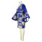 PRINTED FLARE SLEEVE OVERSIZED DRESS