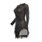 Fashion sexy mesh hot drill bubble bead feather dress