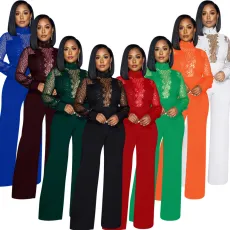 Long sleeve top loose Jumpsuit