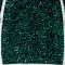 European and American sexy fashion backless hollow out evening sequins long sleeve dress