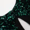 European and American sexy fashion backless hollow out evening sequins long sleeve dress