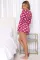 Threaded household wear V-neck printed jumpsuit