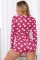 Threaded household wear V-neck printed jumpsuit