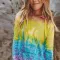 Long sleeve printed top