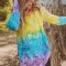 Long sleeve printed top