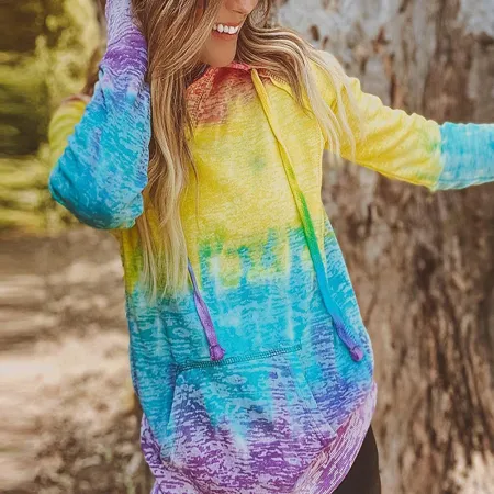 Long sleeve printed top