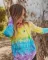 Long sleeve printed top
