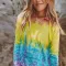 Long sleeve printed top