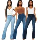 Fashion stretch jeans flare pants