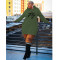 Oversize printed loose sweater dress