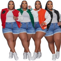 Fashionable oversize jacket baseball jacket