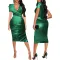 Sexy fashion slim V-neck dress
