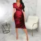Sexy fashion slim V-neck dress