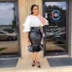 Leather skirt skirt (without belt)