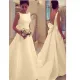 Round neck backless sexy floor length dress