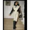 Spring and summer fashionable leather two-piece personality cardigan suit