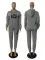 Large printed casual fashion sweater two-piece set