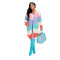 Multi color spliced knitted long sleeved outerwear available in large quantities