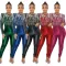 Fashion sexy casual perspective hot drill jumpsuit