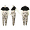 Oversized camouflage printed trousers