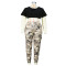 Oversized camouflage printed trousers