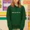 Fashion printed sweater plush hooded loose top
