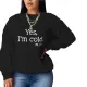 Hatless casual loose fit long sleeve sweater