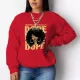 Hatless casual loose fit long sleeve sweater